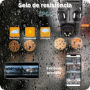Câmera de Segurança 360° Tripla Lente 4K Wi-Fi Visão Noturna Inteligente - CamGuard Pro - GR Store