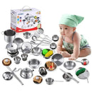 Conjunto de Utensílios de Cozinha Infantil em Aço Inox - GR Store