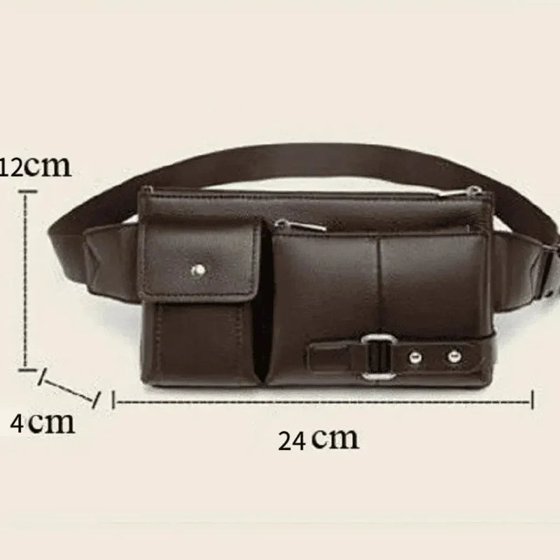 Pochete Masculina Couro - GR Store