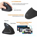 Mouse Ergonômico Vertical Sem Fio com 6 Botões - GR Store