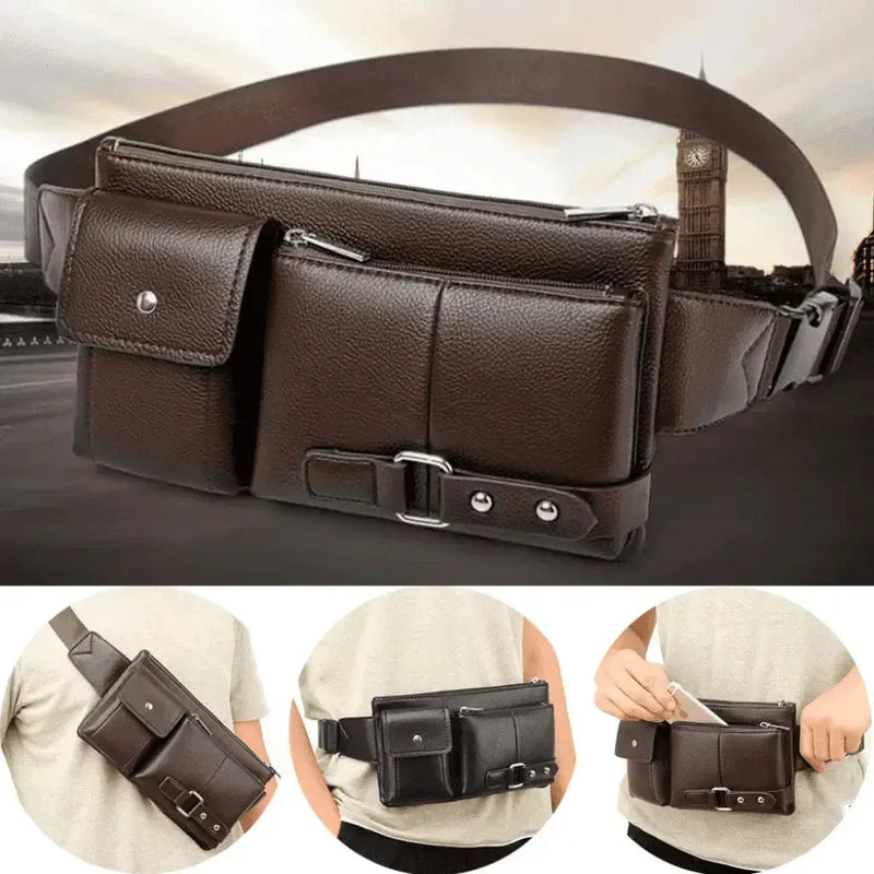 Pochete Masculina Couro - GR Store