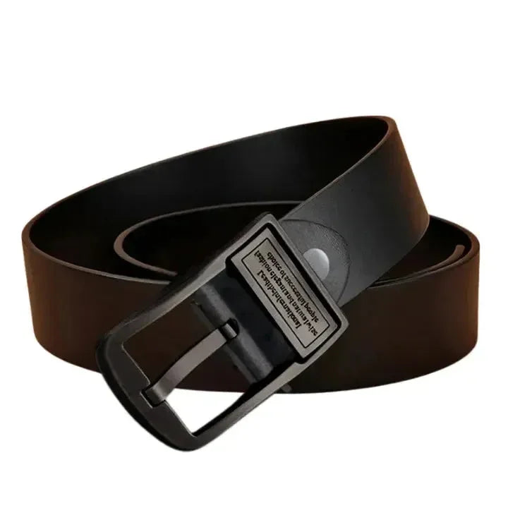 Cinto Masculino de Couro Legítimo e Fivela Metálica - Retro CB Belt - GR Store