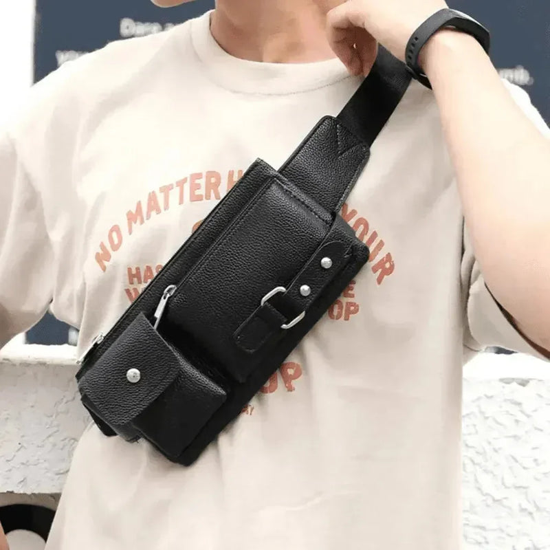 Pochete Masculina Couro - GR Store