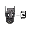 Câmera de Segurança 360° Tripla Lente 4K Wi-Fi Visão Noturna Inteligente - CamGuard Pro - GR Store