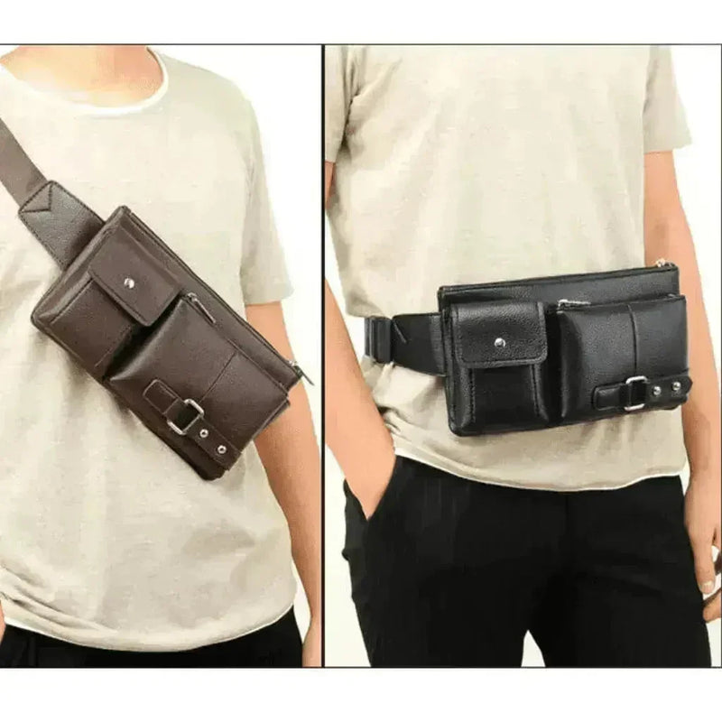 Pochete Masculina Couro - GR Store