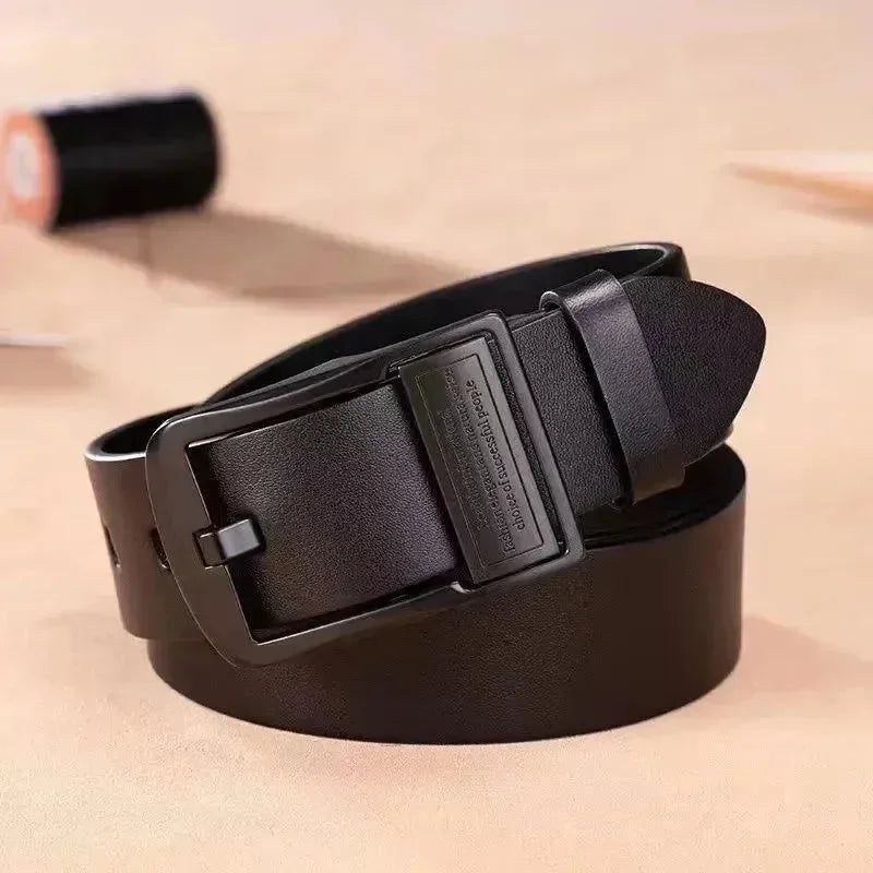 Cinto Masculino de Couro Legítimo e Fivela Metálica - Retro CB Belt - GR Store