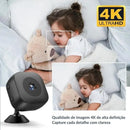 Mini Câmera de Segurança 4K WiFi - Alta tecnologia com Visão Noturna e Sensor de Presença - GR Store