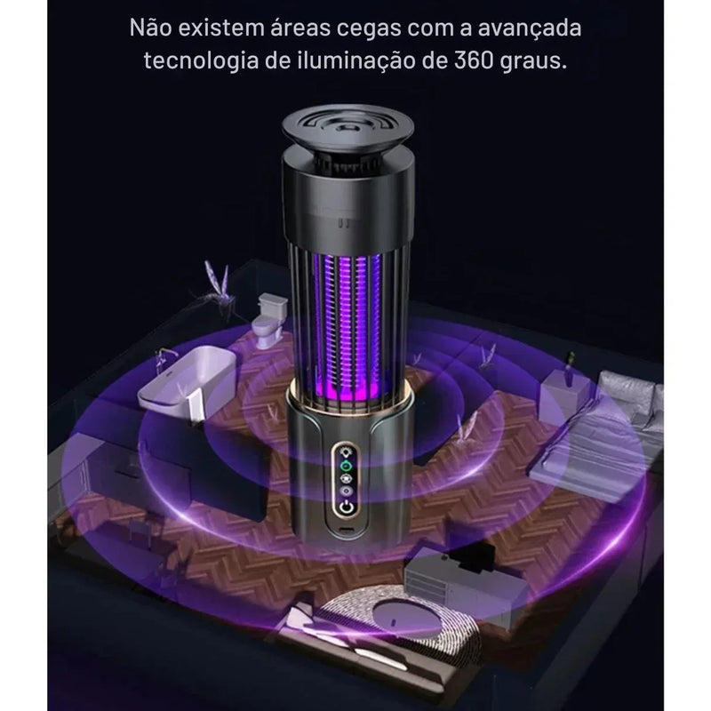 MosquiClean Pro – Lâmpada Elétrica UV Anti-Insetos 2 em 1 Portátil - GR Store