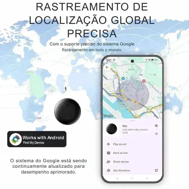 Smart Tag BlueTooth Find4You – Localizador Inteligente a prova d'água compatível com Android - GR Store