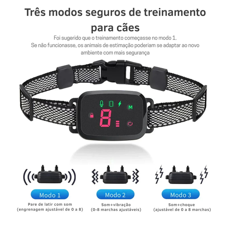 Coleira de Treinamento para Cães Anti-Latido sem Dor - QuietPet Pro - GR Store