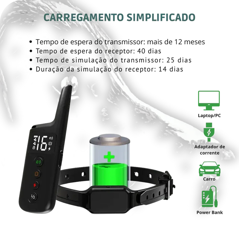 DogZen Smart - Coleira de Treino para deixar seu Cão Calmo, Obediente e Feliz - GR Store