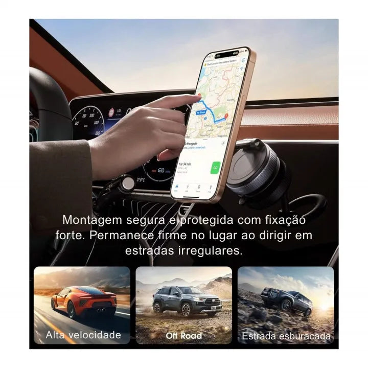 Suporte Magnético Multi função para Celular | K07 XSuction Pro 360° - GR Store