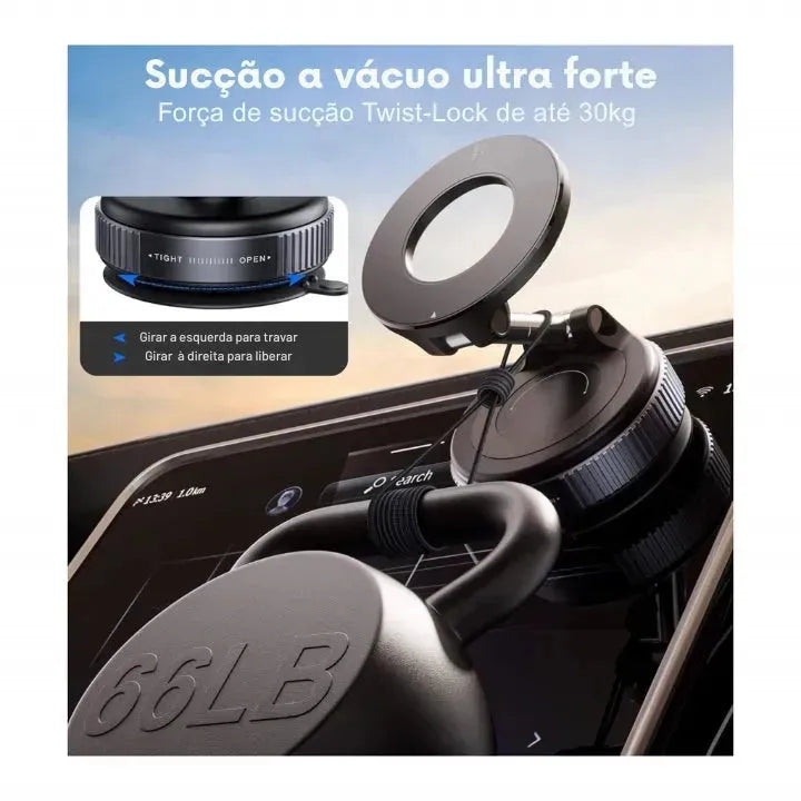 Suporte Magnético Multi função para Celular | K07 XSuction Pro 360° - GR Store