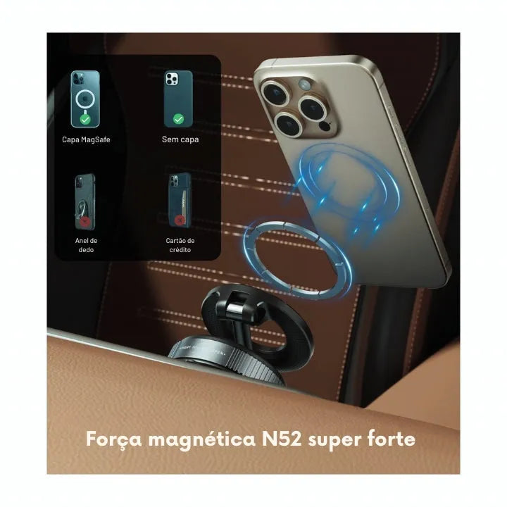 Suporte Magnético Multi função para Celular | K07 XSuction Pro 360° - GR Store