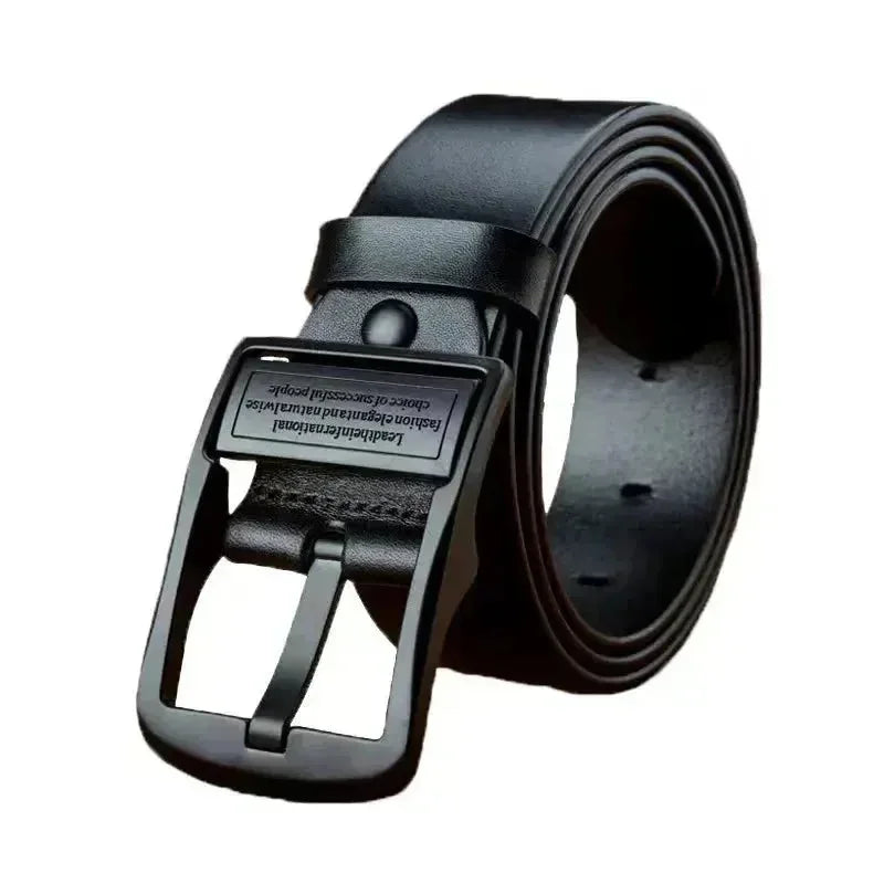 Cinto Masculino de Couro Legítimo e Fivela Metálica - Retro CB Belt - GR Store