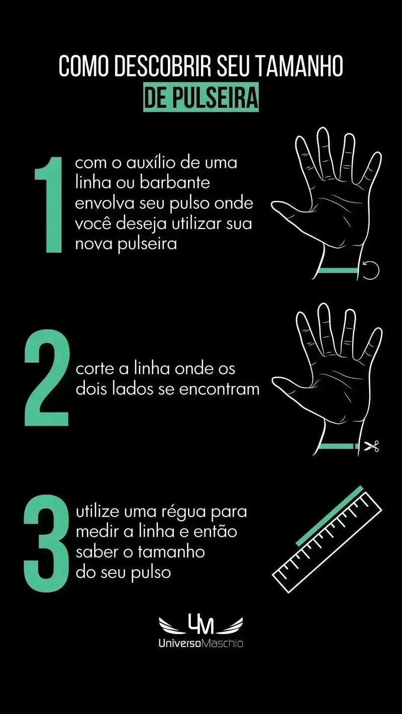 Kit de Pulseiras Masculinas com Fecho Magnético - GR Store