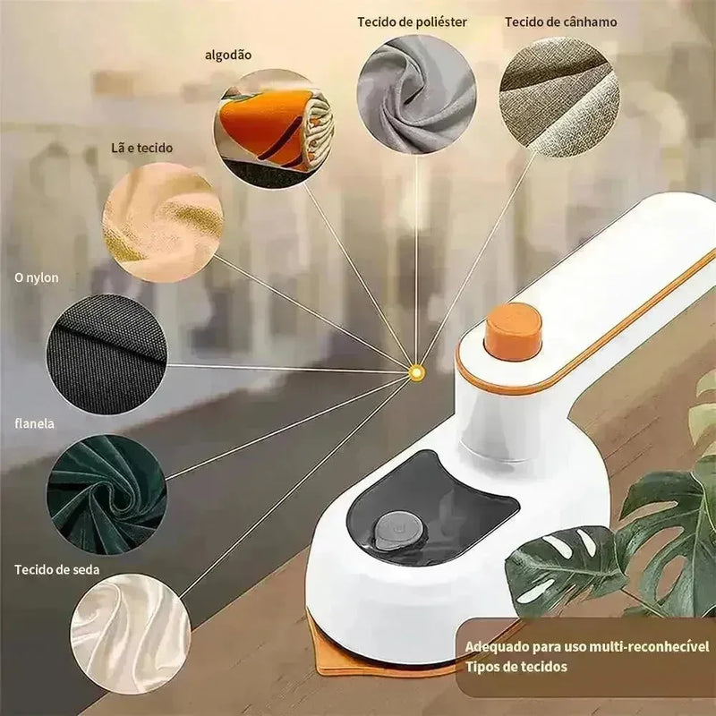 Ferro de Passar Roupa Portátil Bivolt | VapoPress Pro - GR Store